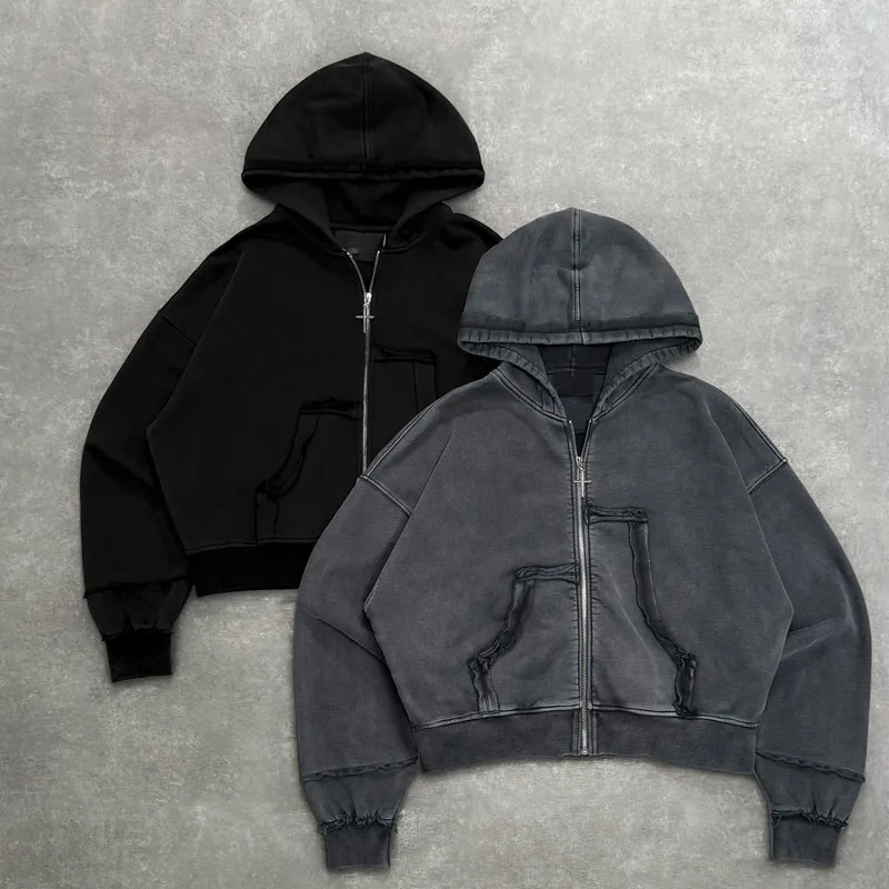 

2000-е годы с графическим принтом в стиле ретро, модная готическая модная теплая универсальная повседневная куртка в стиле панк, пальто в стиле Харадзюку, осенне-зимние толстовки в стиле эмо