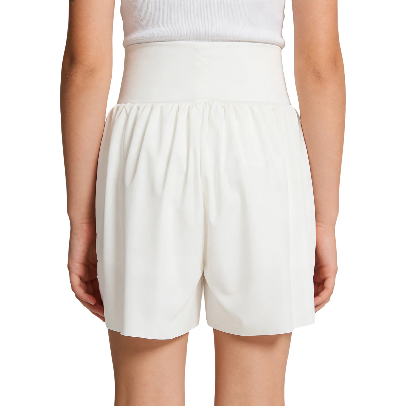 Kids Girls Badminton Tennis Cycling Athletic Costume Quick-drying High Waist Elastic Waistband Side Slit Built-in Shorts Shorts