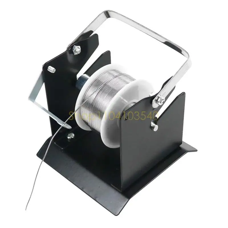 

02DC Compact Welding Wire Stand Solder Reel Stand Solder Roll Holder Welding Tool Accessories Tin Soldering Frame Metal Base