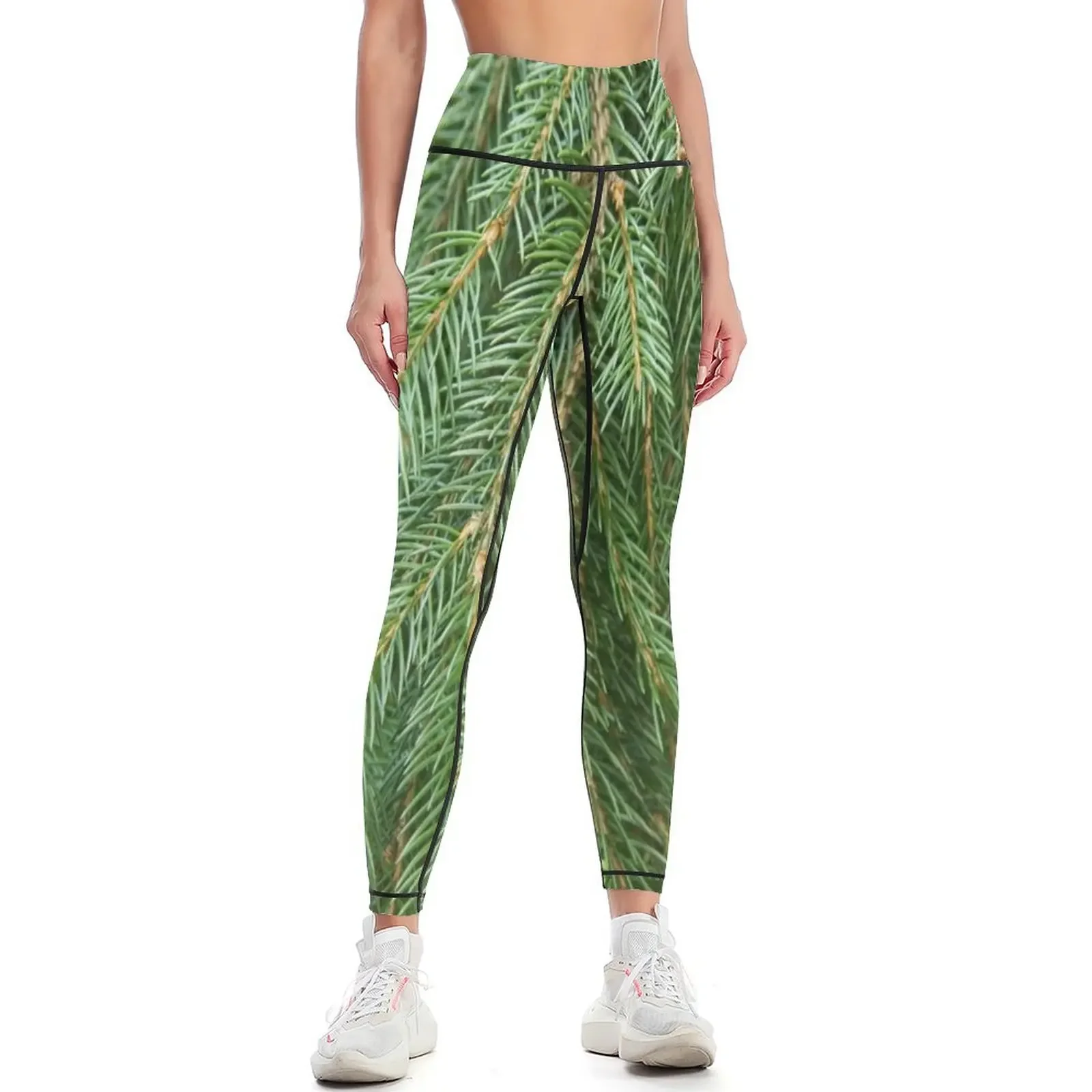 

Pine Tree Closeup Leggings exercise clothing for Women's sports pants active wear Women's sportswear Womens Leggings