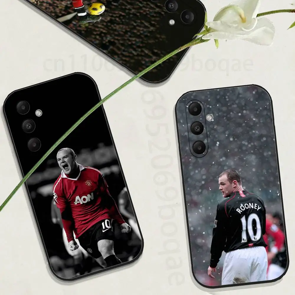 Funda de teléfono Footballer W-Wayne R-Rooney para Samsung Galaxy A73,23,53,33,24,72,22,52,32,54,A34, carcasa protectora Ultra para teléfono