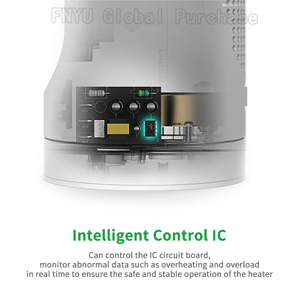 RL-502 Desktop smart heater 3 seconden snelle verwarming 40 ° supply air thermostatische controle energiebesparende security smart heater