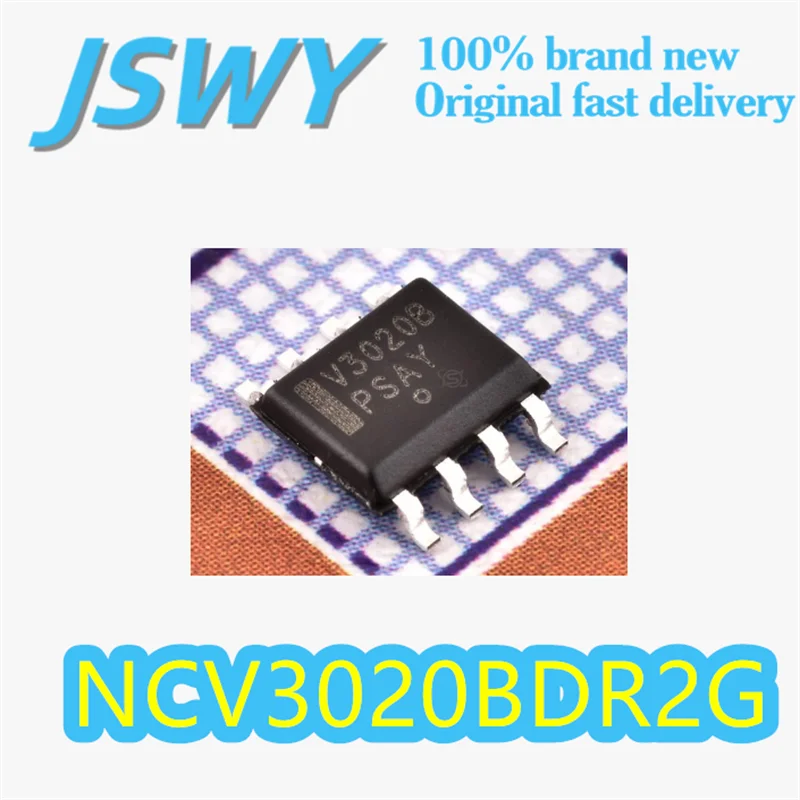 (5/50개) NCV3020BDR2G 오리지널 실크 프린트 V3020B 8-SOIC 패키지 동기식 벅 PWM 컨트롤러 4.7-28V 전자제품