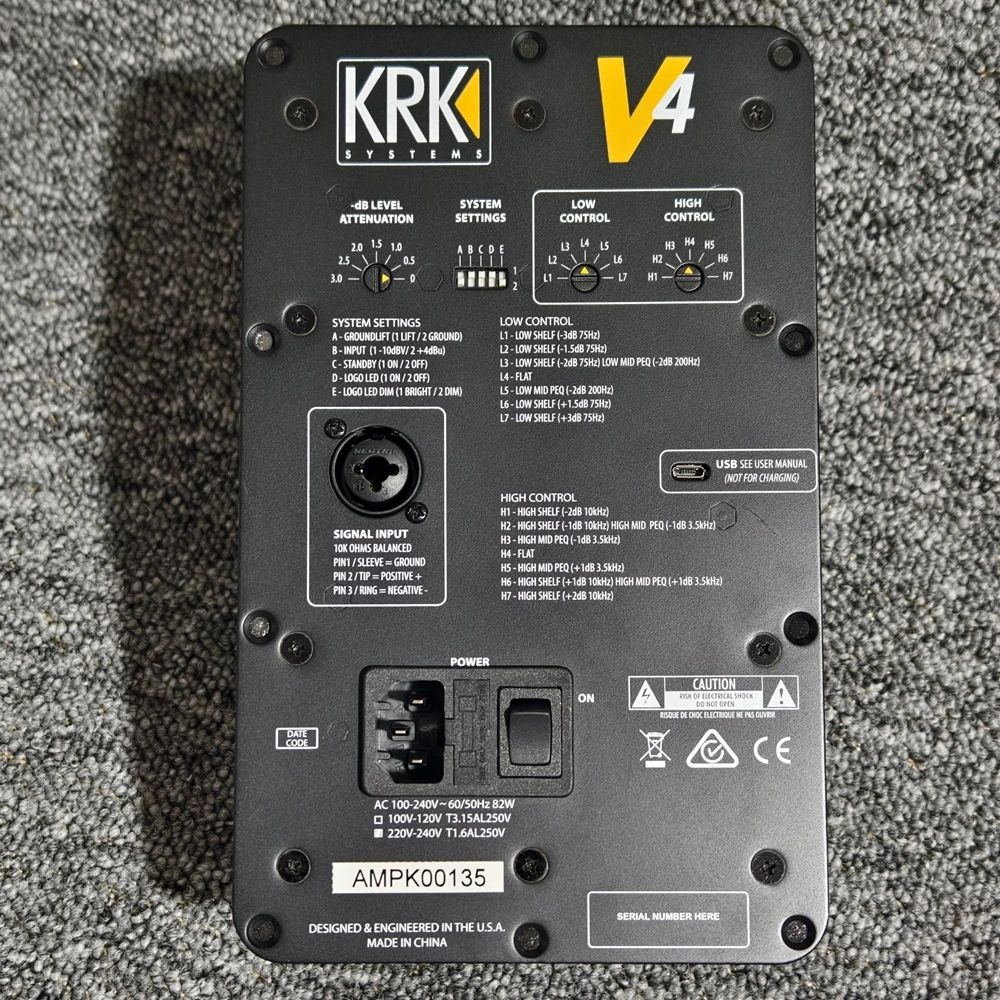 Placa amplificadora de monitor de estudio activo de repuesto, fuente de alimentación de 82W, PCB para la serie V4, piezas de reparación para altavoces KRK V4S4