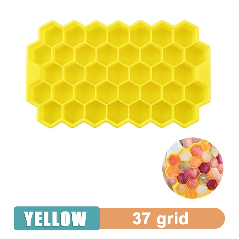 4/6/8/15 Grid Big Ice Tray Mold Giant Jumbo Large Food Grade Silikon Ice Cube Square Tray Mold DIY Ice Maker Ice Cube Tray