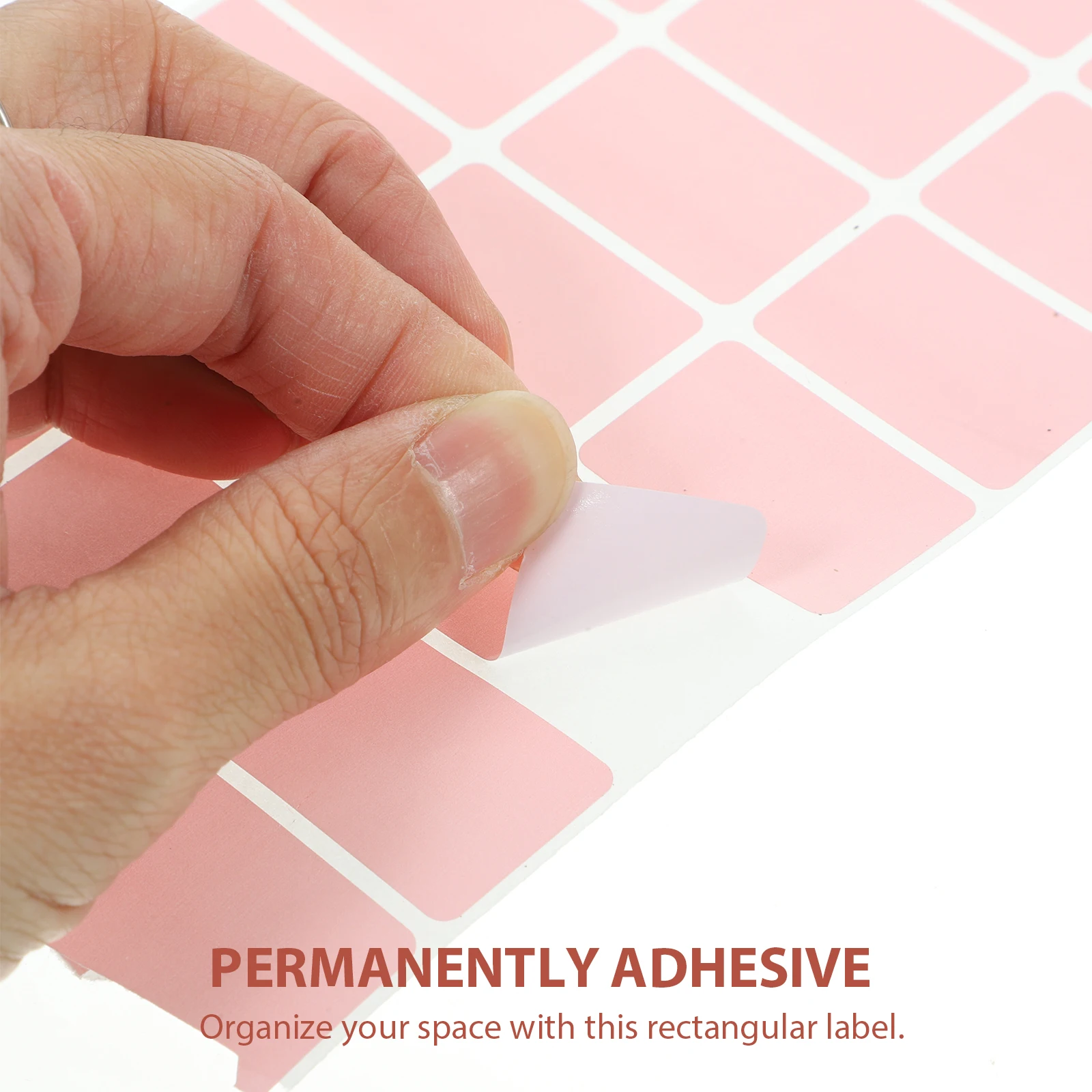 

100pcs Permanent Adhesive Thermal Label Stickers Rectangular Size Label Sticker Paper for Printer Self adhesive for Documents