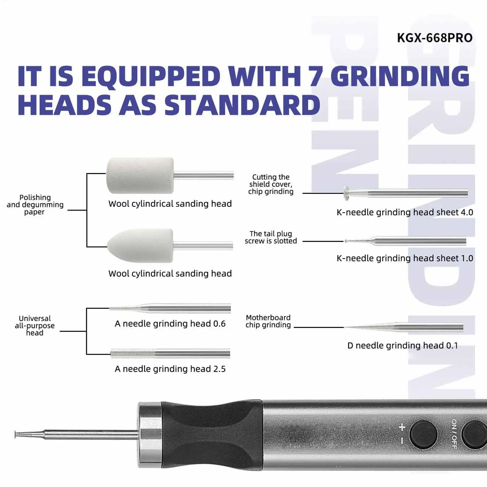 Electric Engraving Pen 5-Speed Engraver With 7 Bits Adjustable Speed Engraving Pen For Electronic Product Wood Stone Metal Glass