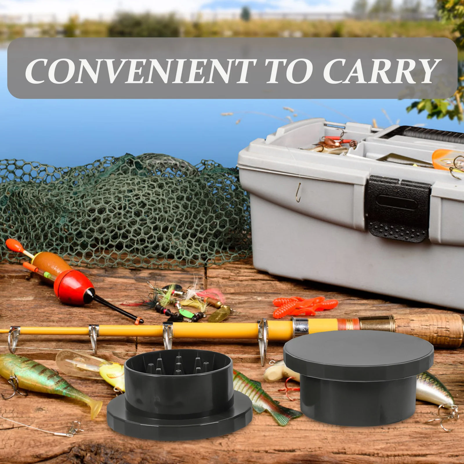 

Fishing Bait Box Carp Accessories Tackle Waterproof Storage Container Lure Kit Portable Containers Holder