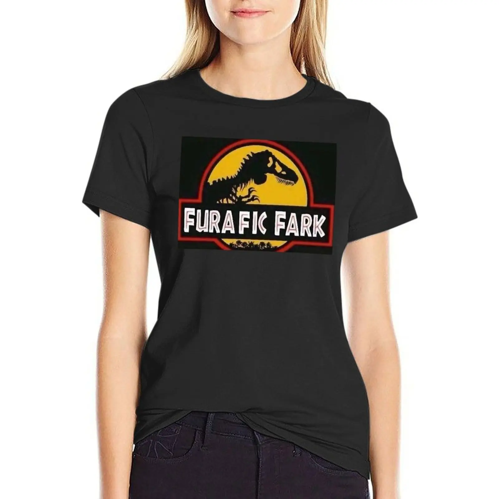 

Furafic Fark T-Shirt graphics tops korean Women's clothes