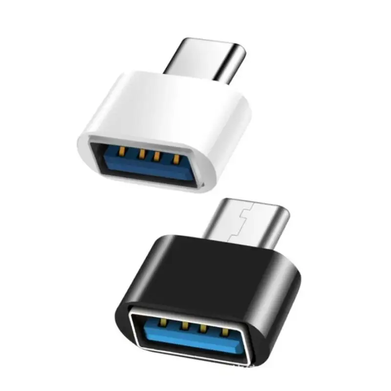 1Pcs USB Female To Type-C Male Fast Charging Adapter OTG USB-C For Smartphones Laptops Car USB To Type-C Adapter