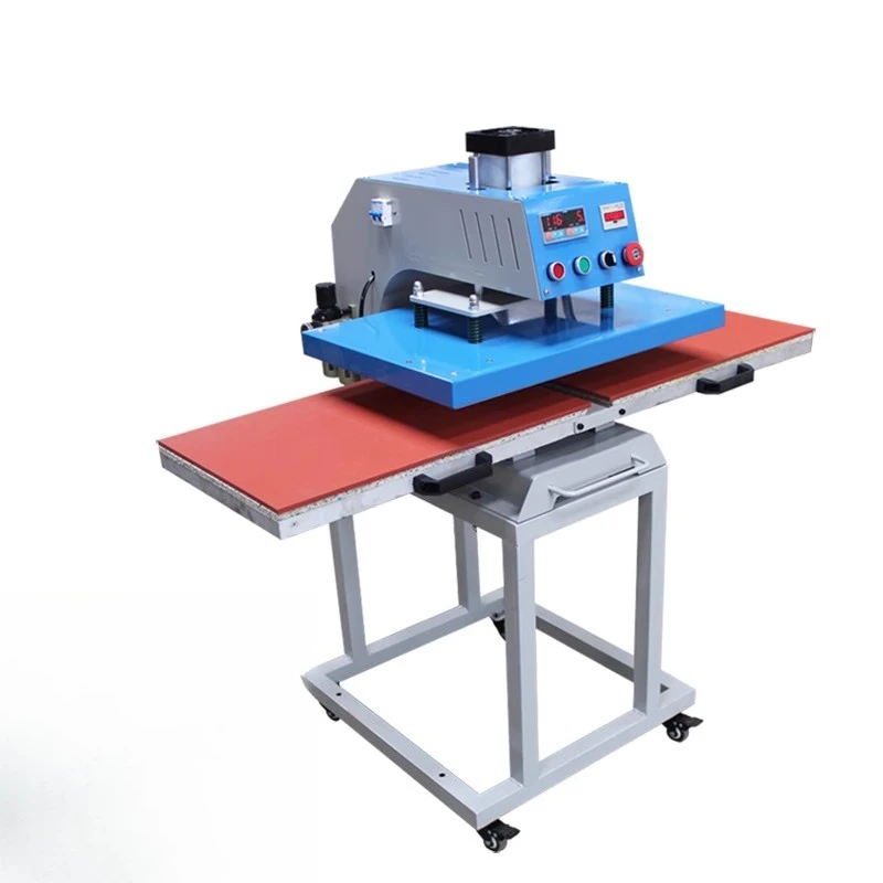 آلة نقل الحرارة 40 * 50 محطة مزدوجة طباعة الضغط العالي الضغط على نقل ساخن تي شيرت ملابس الحمام الكي #1