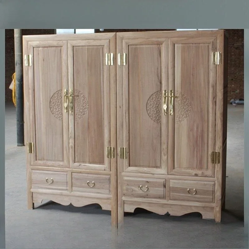 

Bulk white embryo wardrobe, antique old elm white stubble, classical furniture top box cabinet, clothing storage billet