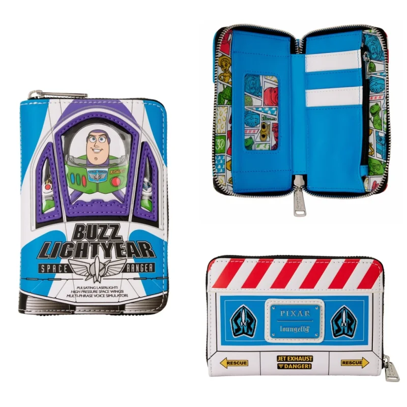 Anime Loungefly Buzz Lightyear Woody Dalmatian Wallet For Kids Coin Purse Cute Portable Card Storage Bag Student Id Bag Gift - view 2