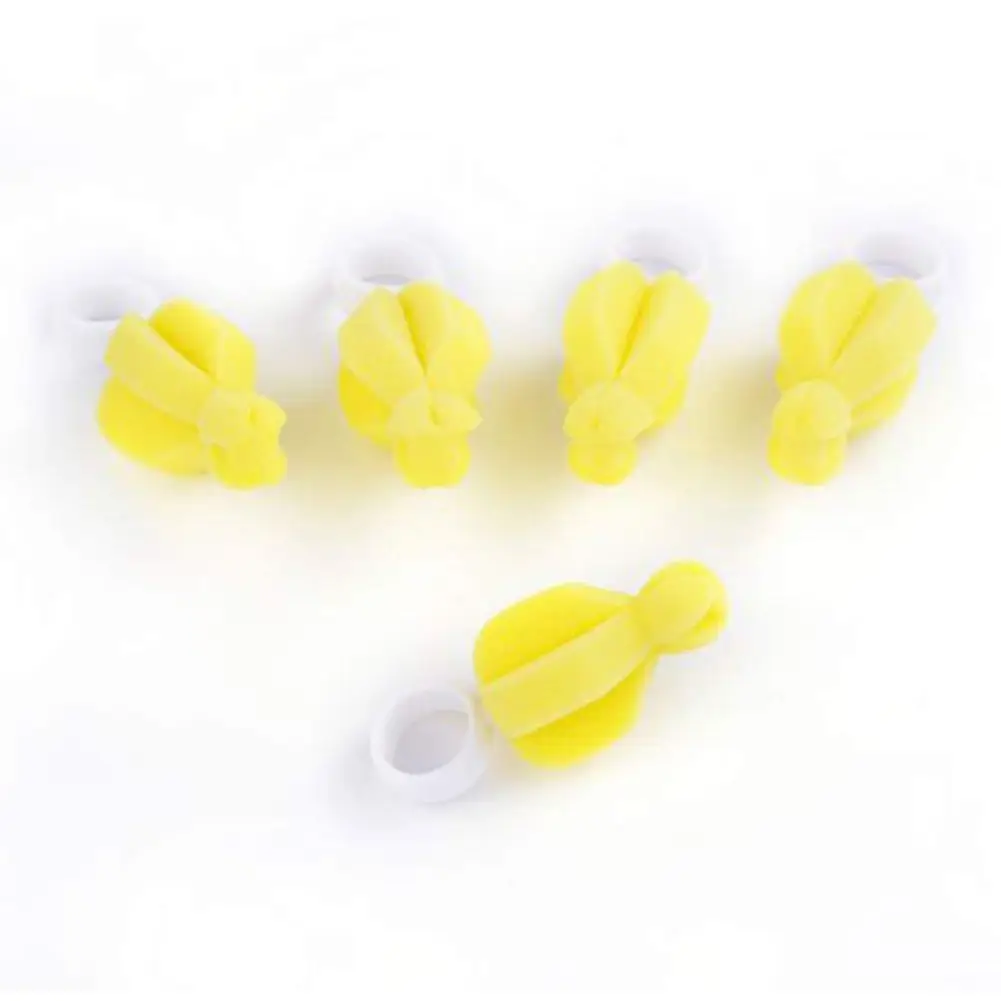 5 pc Infant Babies Teat Yellow 360 Degree Rotating Pacifier Cleaner Feeding Bottle Brushes Baby Nipple Brush