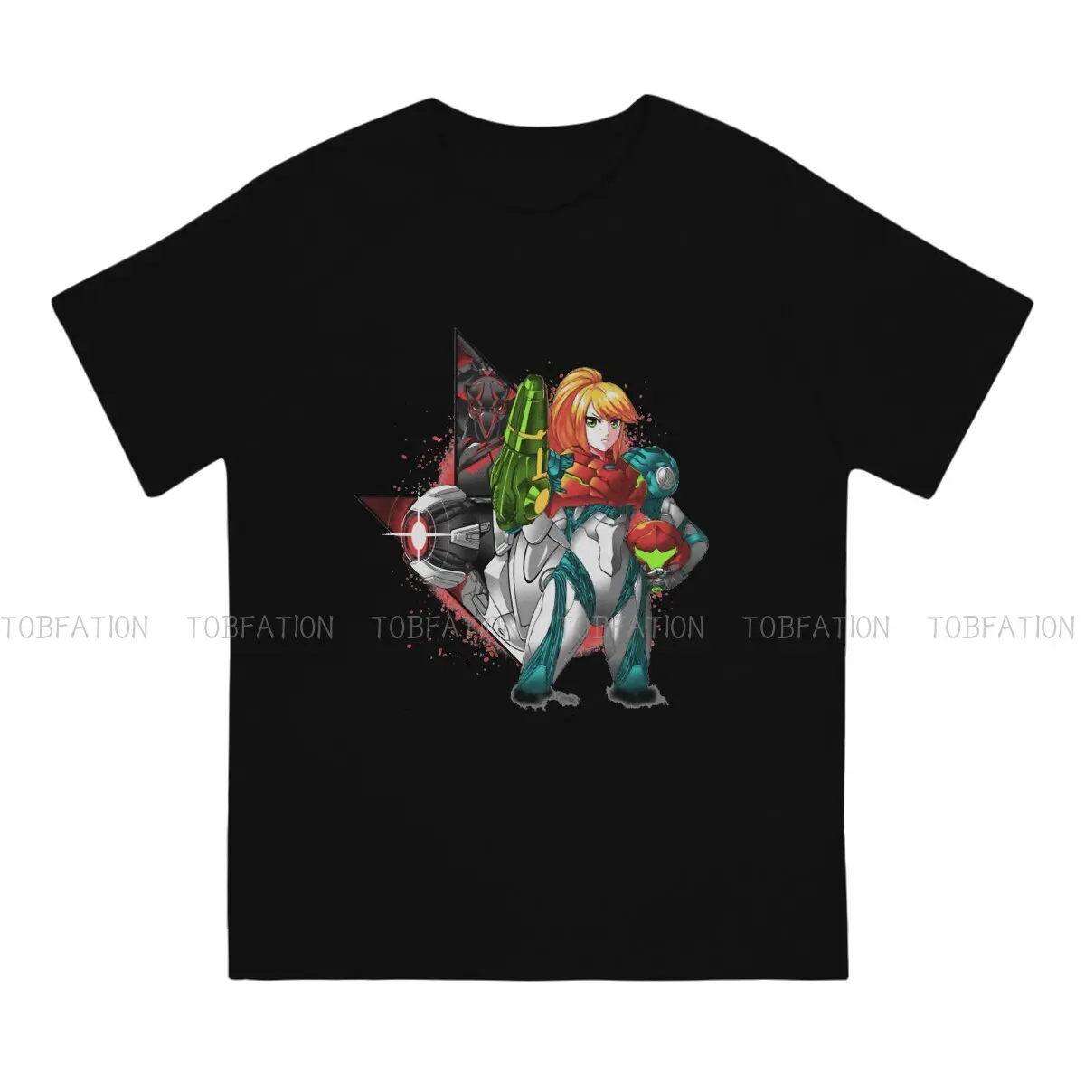 Armored O Neck TShirt METROID Samus Aran Zero Task Fabric Original T Shirt Men Clothes Fashion Big Sale