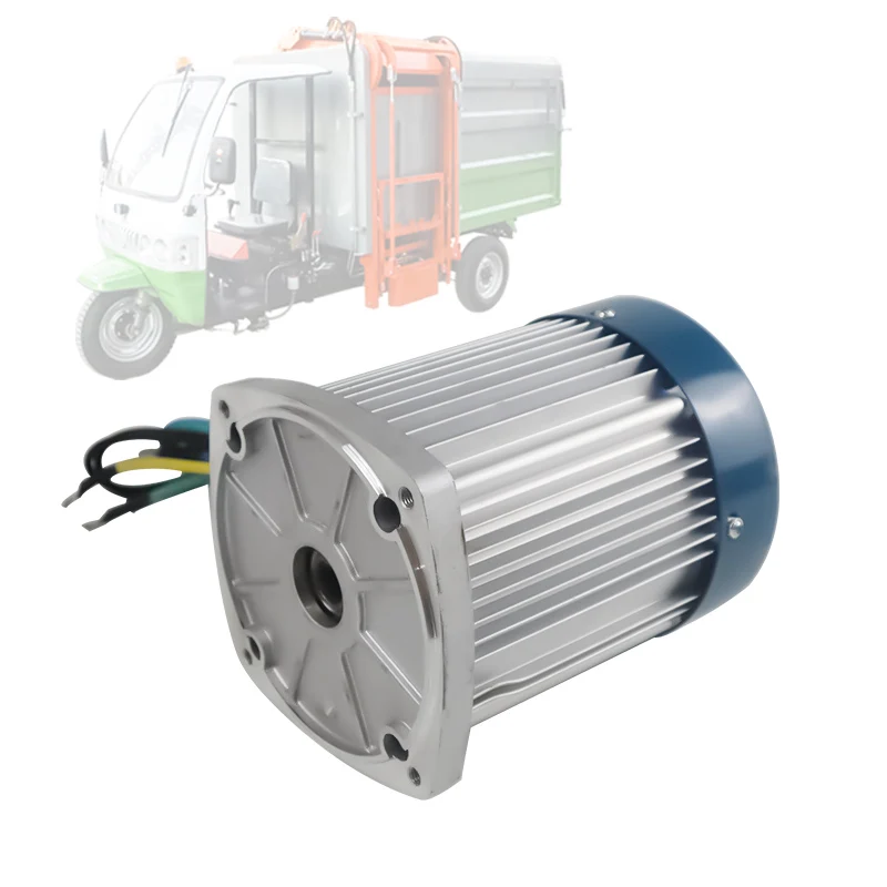 60v2200w Engineering Electric Tricycle High-power Brushless Square Wave DC Motor Modified Freight Vehicle with Fan Motor
