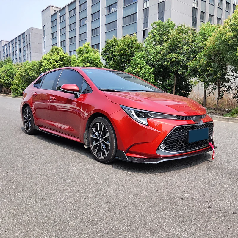 Front Bumper Spoiler for Corolla US Version 2019 2020 2023 Protector Plate Lip Body Kit Splitter Decorative Strip Shovel