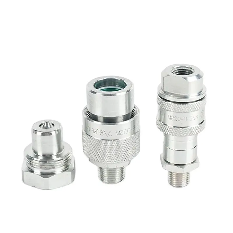 

KZE-B Quick Coupler Fittings for Ultra-High Pressure Hydraulic Jacks: Threaded Locking Oil Hose Connector