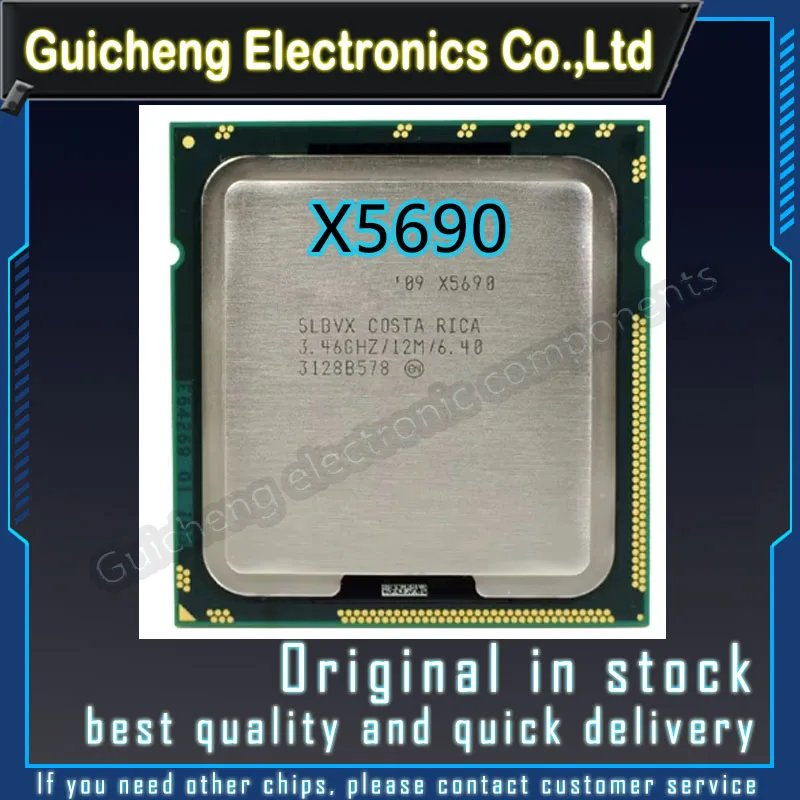 X5690 3.46GHz 6 Core LGA 1366 SLBVX CPU Processor X5690 CPU