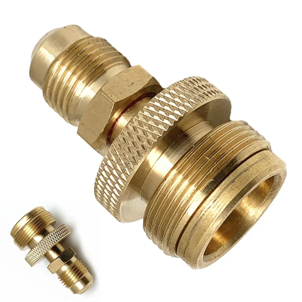 1lb Propane Tank Cansiter Regulator Portable Camping Grill Stove Brass Adapter Connection Convert To 3/8 Male Flare 5/8