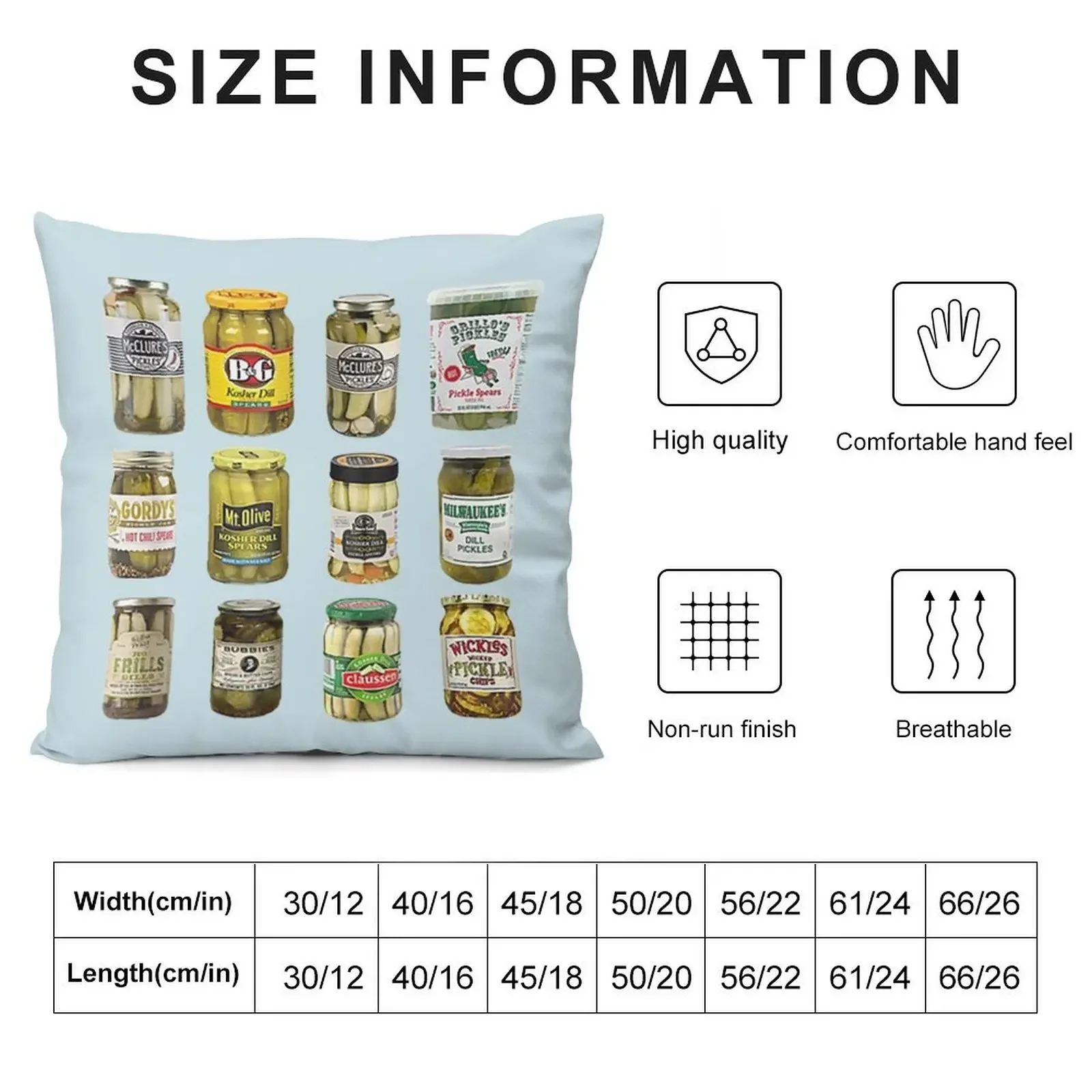 vintage Canned Pickles Throw Pillow Luxury Cushion Cover Pillowcase Cushion Anime pillow