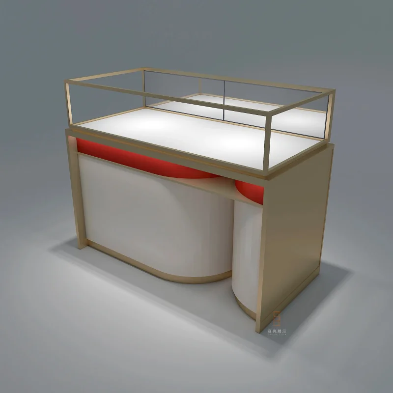 custom.Unique Design Jewelry Glass Display Cabinet ODM New Listing Jewelry Glass Display Cases Modern Jewelry Display Cabine
