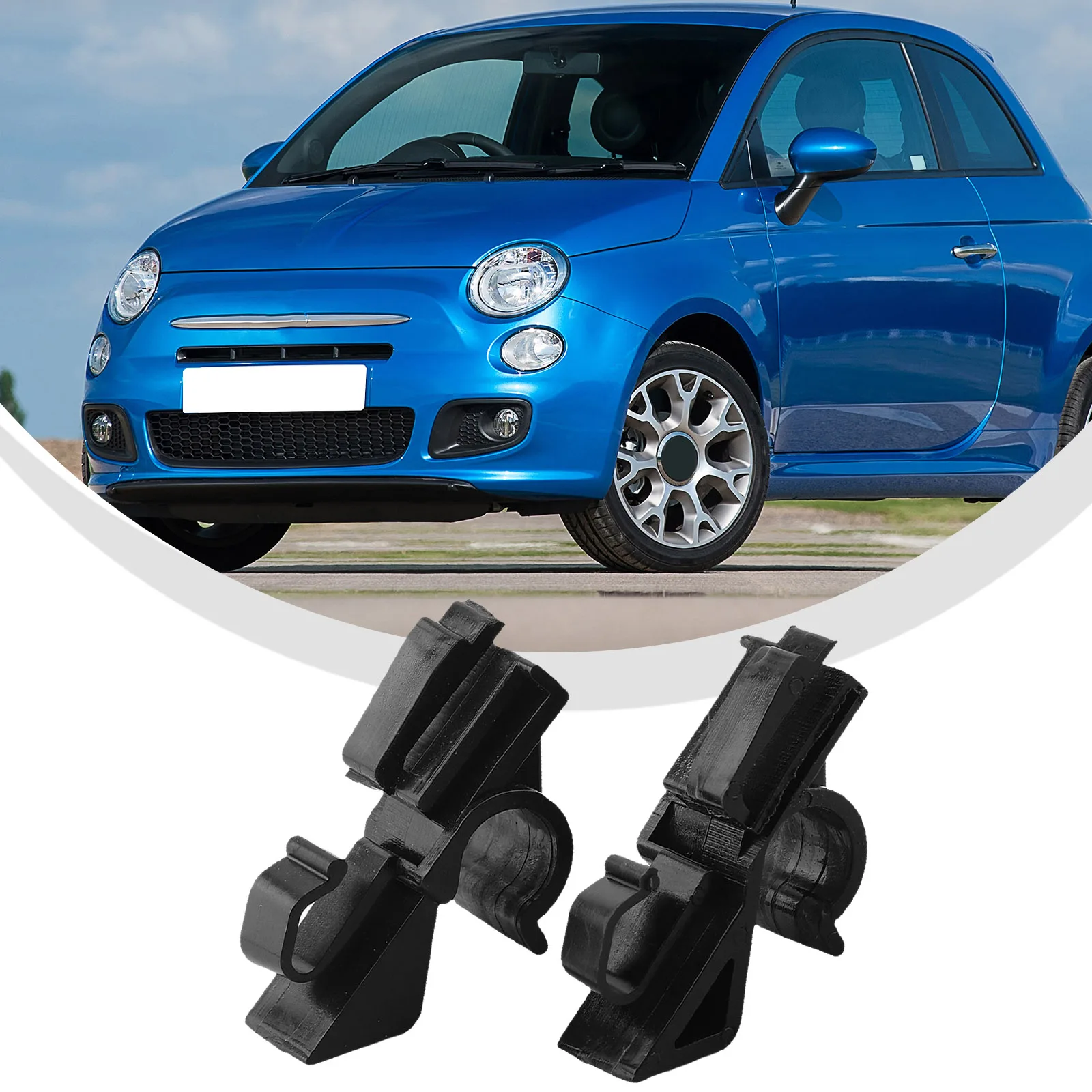 Pair For Fiat For Grande Punto Rear Parcel Shelf Clips Plastic 71719952 71719953 2024 Hot Sale Brand New And High Quality