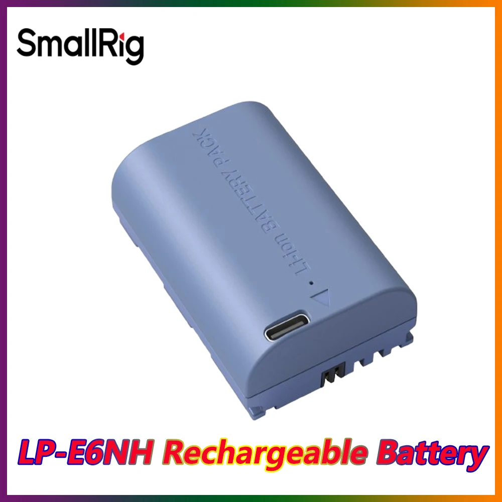 Smallrig 4264 LP-E6NH USB-C аккумуляторная батарея для камеры 2400 мАч 7,2 В премиум-класса для Canon EOS R6 5DS 5D R7 EOS R5