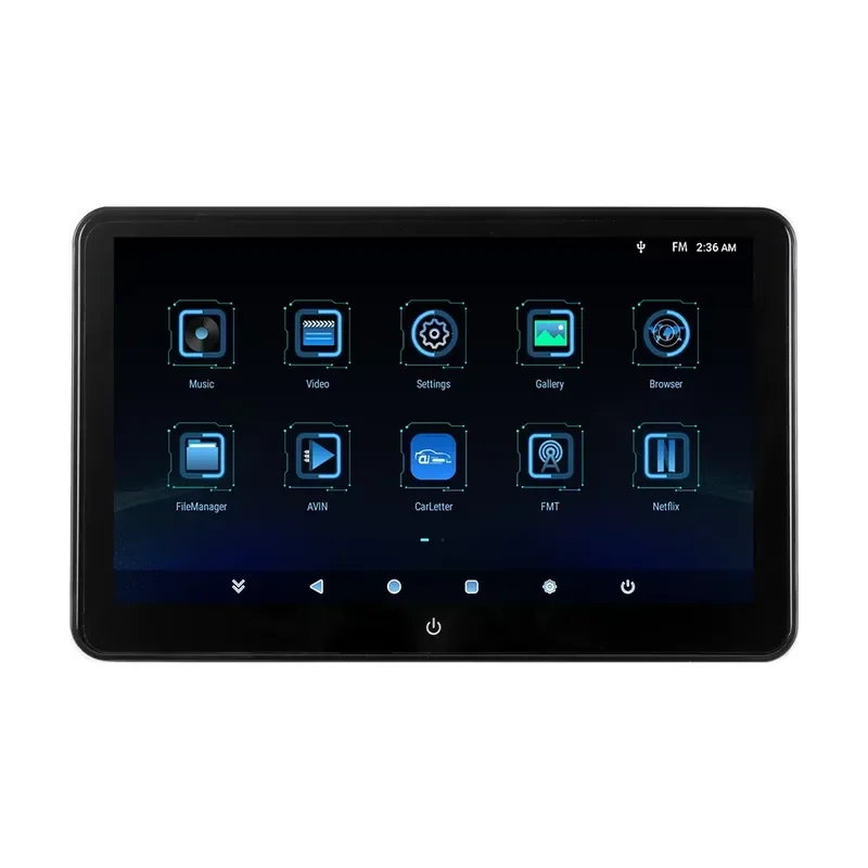 11.6 Inch Headrest Touch Screen TV Display IPS RK Schema WIFI Car Back Seat Tablet Multimedia CarPlay Player - view 3