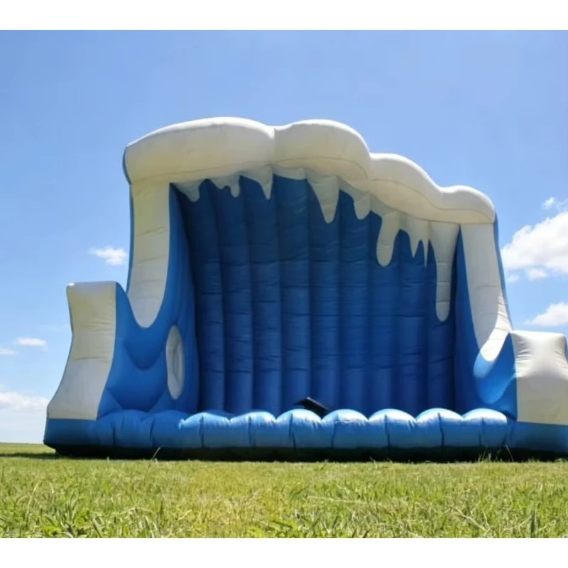 Outdoor Amusement Inflatable Surf Emulator With Protective Safety Pad Commercial Surfboard Game Machine