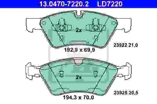 Store code: LP2125 for brake BALATA ON 06 M. SERI-W251