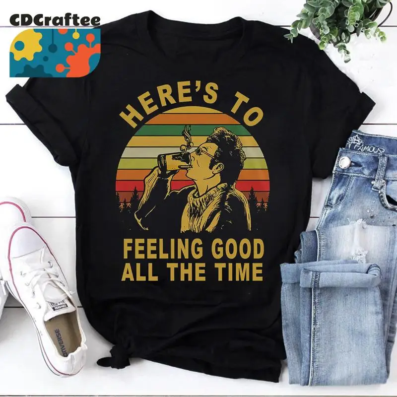 Aquí se senten bien todo el momento Kramer Seinfeld Vintage camiseta Cosmo 80S película