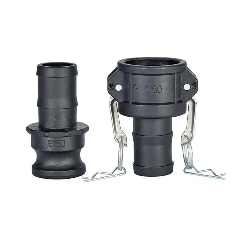 2PC Cam Lock Fittings 1-1/2” C Female Coupler E Male Adapters Internal Thread Fitting Hose End Fitting Cam And Groove Hose Fit