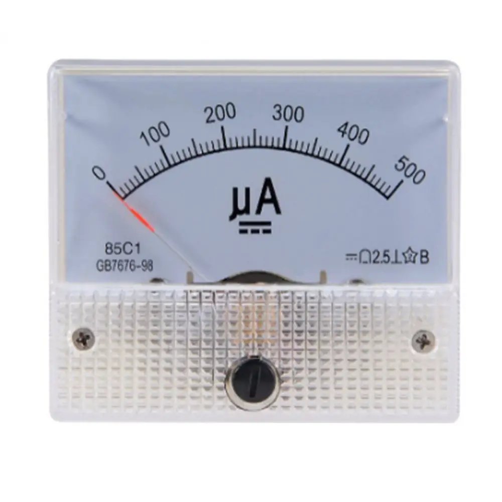 DC Analog Panel Ammeter 85C1 500mA/3A/5A/30A Amp Meters Precision 100uA/500uA/1mA Ammeter Analog Panel Meter Milliammeter