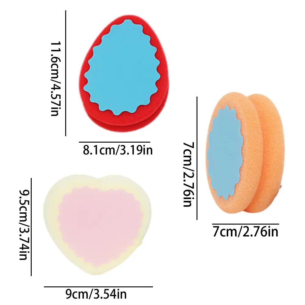 Esponja indolor da remoção do cabelo, coração macio, gota da água, corpo redondo, perna mão, removedor mágico do cabelo, ferramentas reusáveis da beleza, cor aleatória, 1pc