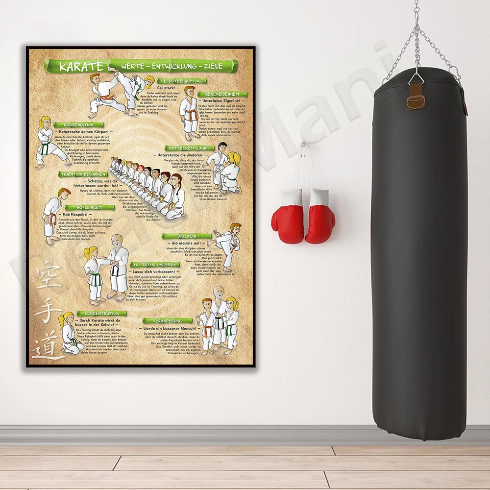 Karate print, karate poster for kids, karate and martial arts, gift for karate instructor, gift for kids martial artist