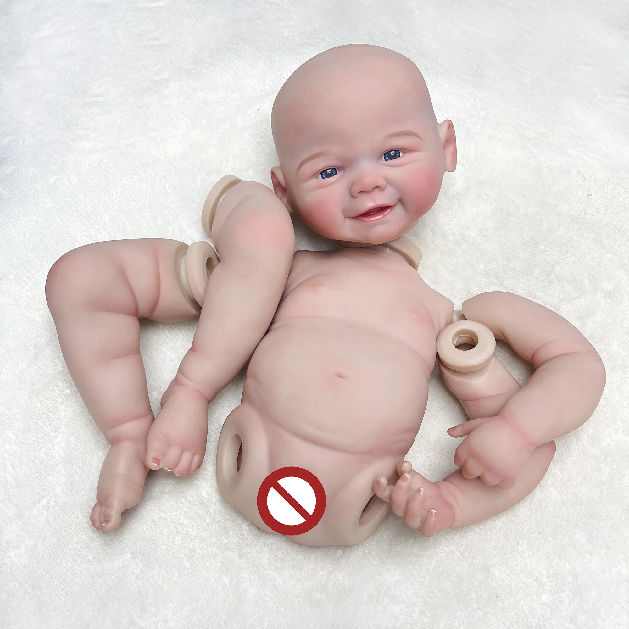 

Vivienne Full Body Silicone Vinyl Reborn Dolls Boy and Girl 18-20Inch With 3D Painted Skin Lifelike Real Reborn Dolls