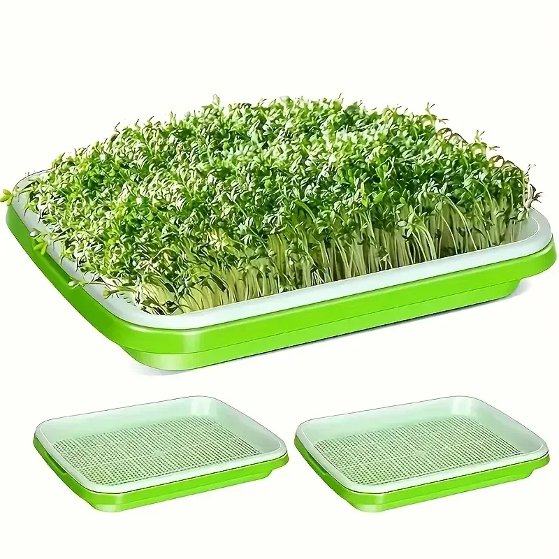 2026 New model Home Seed Germination Tray for Soilless Wheatgrass Cultivation Gardening & Agriculture Planting Pot Seedling Tray