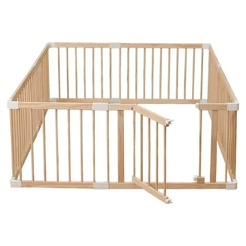 wooden Gate Playpen Fence for Babies and Toddlers  Play Fence for Babies Baby Gate Playpen  Children's fence