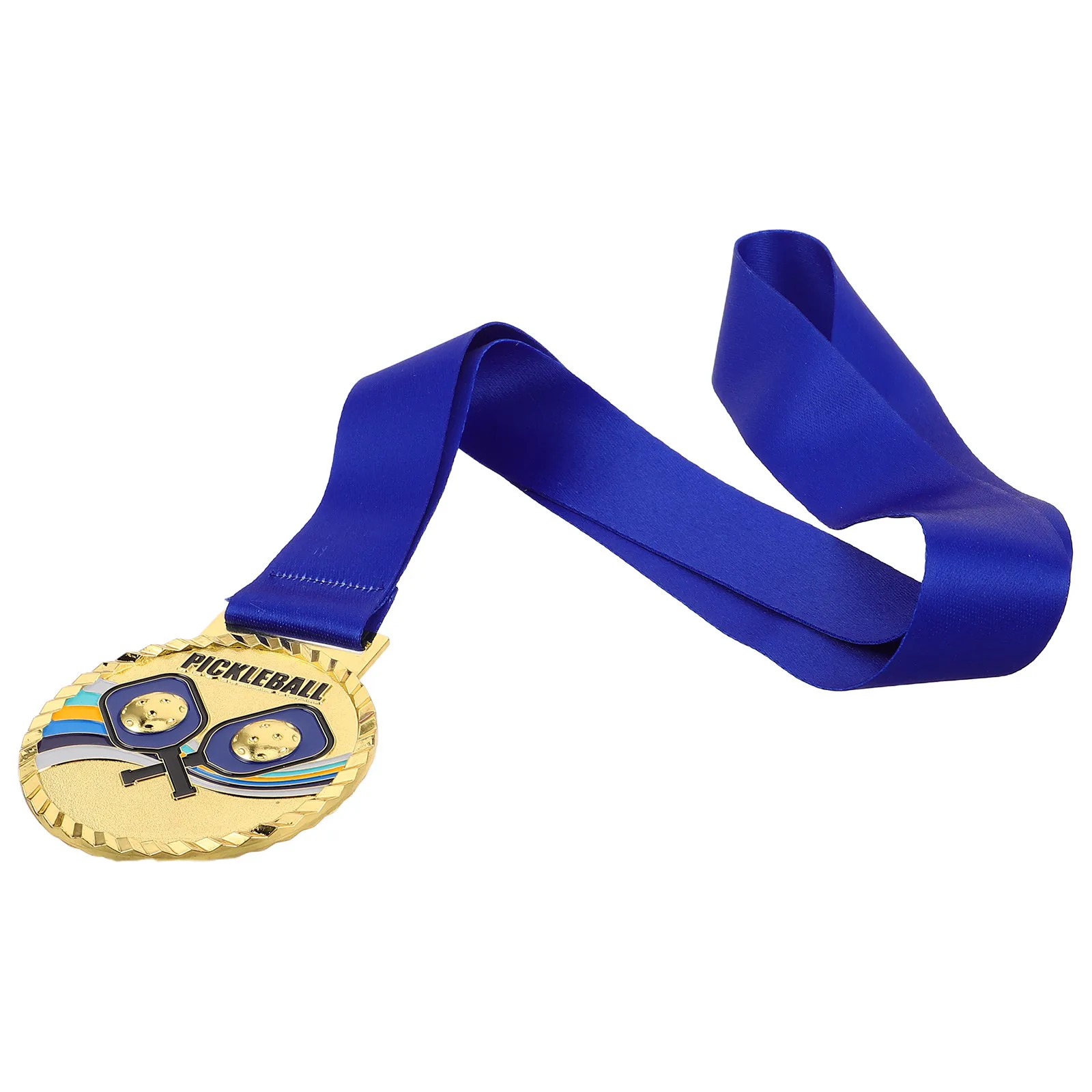 Sleek Vibrant Enamel Pickleball Medal Award Trophy for Sports Events Gymnastics Cheer Games Party Favors Participation Winner