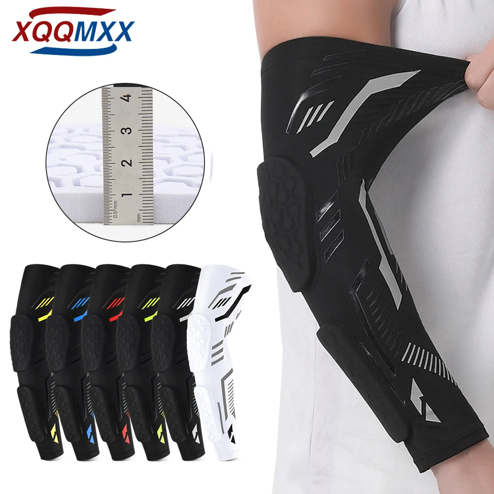 

1Pcs Elbow Pads, Compression Arm Sleeves, Basketball Shooter Sleeves, Collision Avoidance Padded Elbow for Volleyball Football