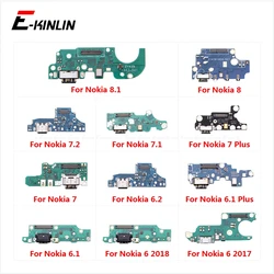 USB Charging Charger Dock Port Board With Microphone Mic Flex Cable For Nokia 6.1 7 Plus 8.1 8 7.2 7.1 6.2 6 2017 2018