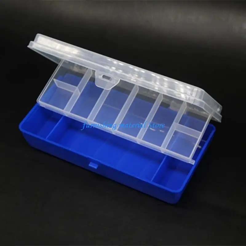 Y5GD 휴대용 낚시 태클 상자 11 구획 더블 데크 보관 케이스 낚시 액세서리 루어 후크 미끼 도구 상자