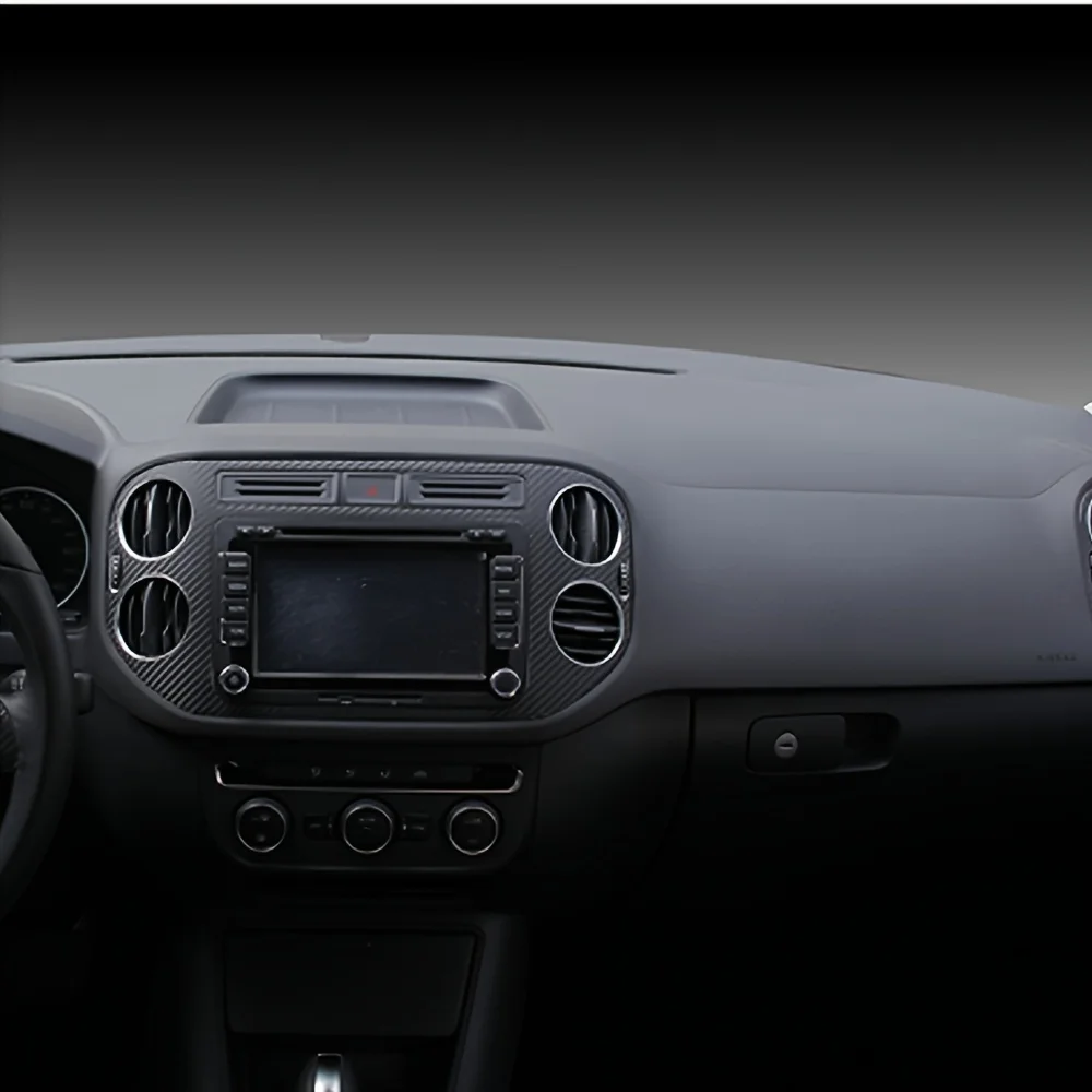 

Для Volkswagen Tiguan 2010-2017 внутренняя центральная панель управления дверная ручка наклейки из углеродного волокна наклейки автомобильный Стайлинг аксессуары