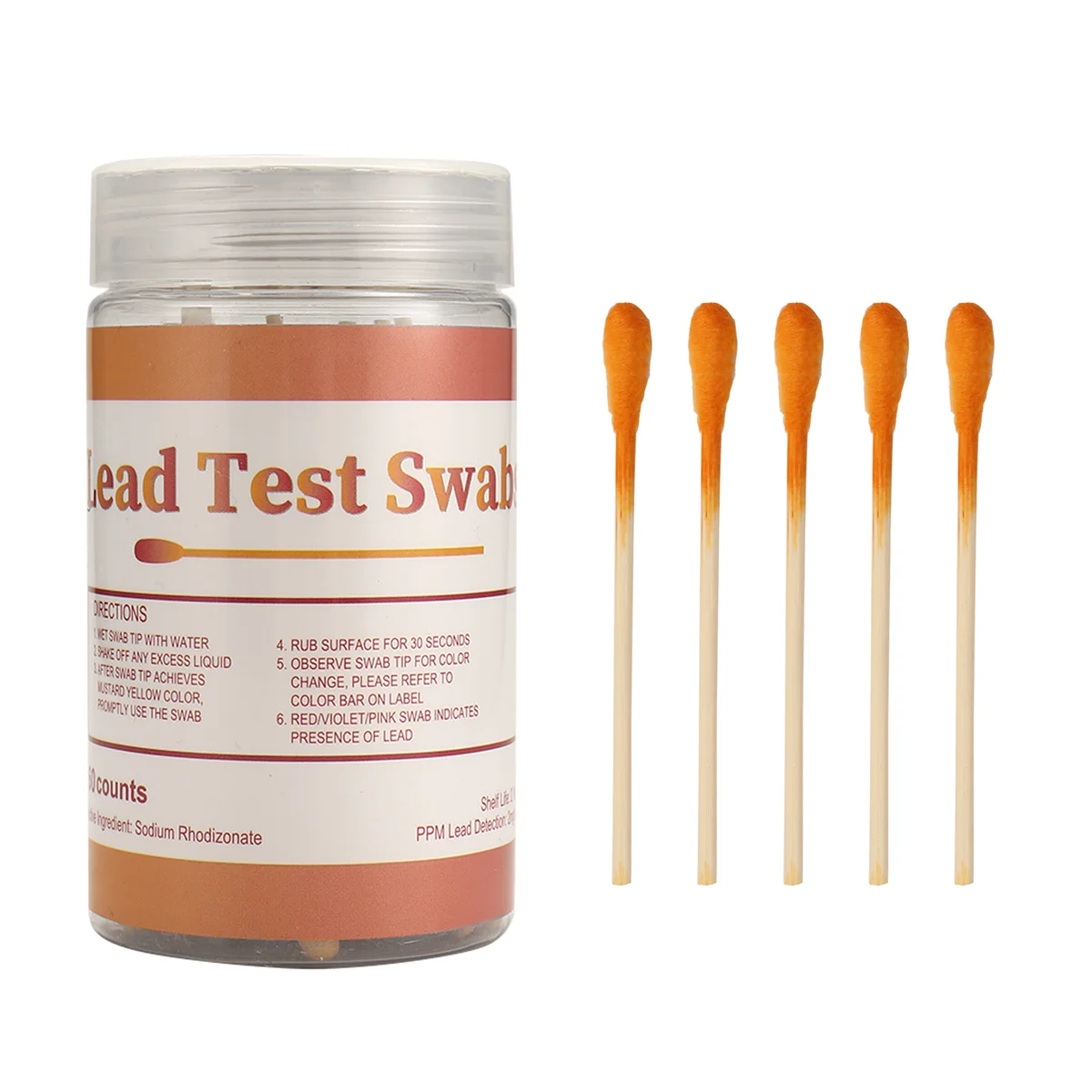 AB51 Lead Paint Test Swabs Kit: 60-teiliges Lead Test Kit Swabs, Home Lead Test Kit, Lead Check Swabs, Lead Testing
