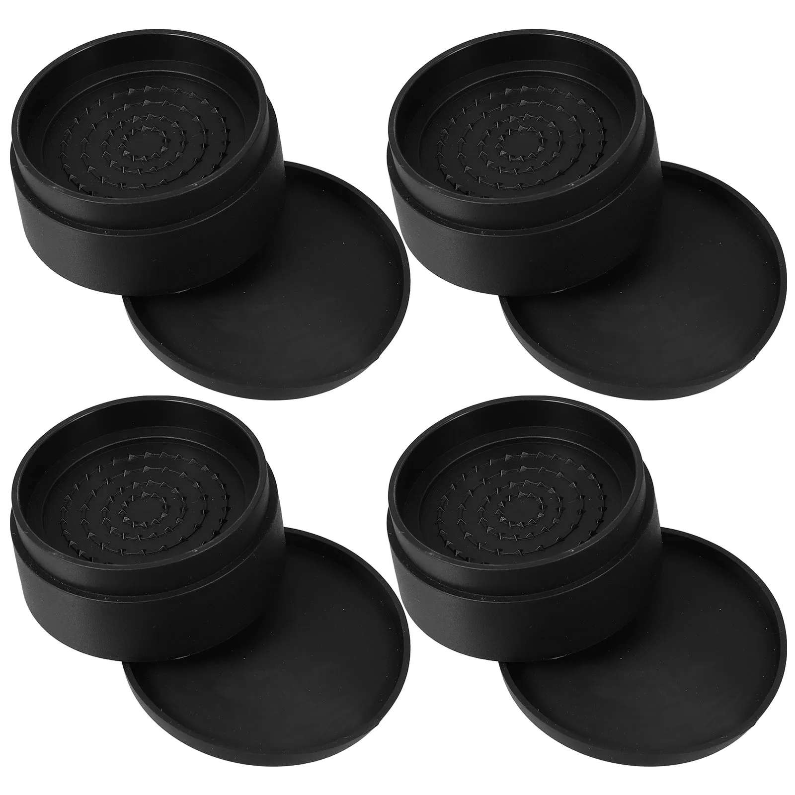 

4pcs Bed Lifters Sofa Risers Nonslip Stackable Furniture Leg Extenders for Chairs Tables Couch Height Increasers