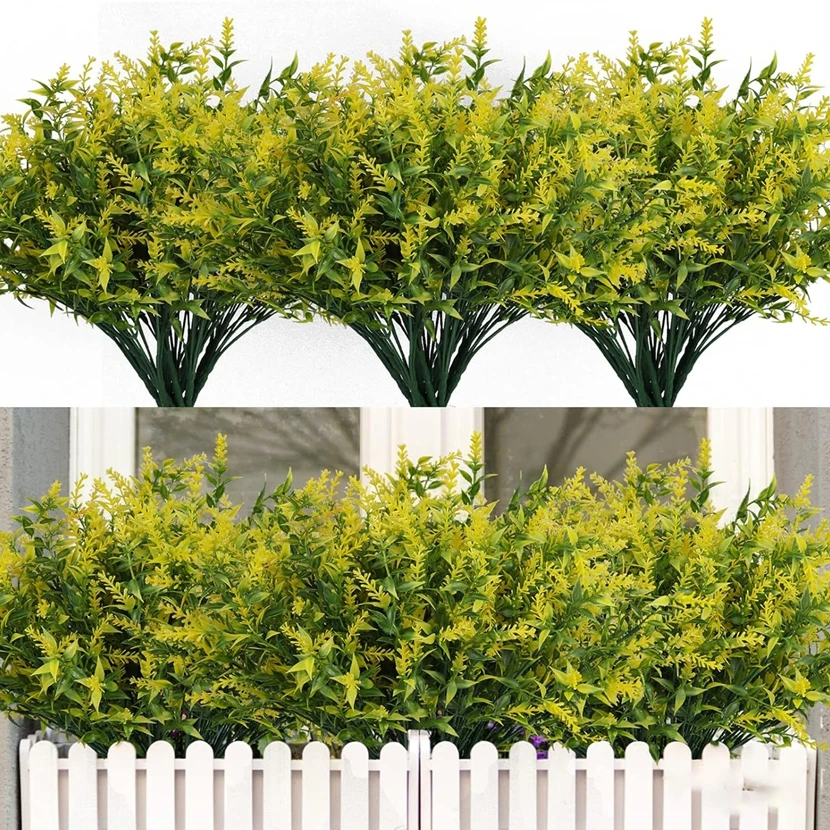 

10/20pcs Artificial Flowers Plastic Lavender Fake Plants Grass Wedding Home Vase Garden Decor DIY Gifts Outdoor Yard Wholesale