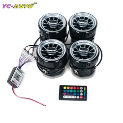 For Mercedes Benz V Class W447 Vito V250 V260 Car LED Front Dashboard Air Condition Vent Outlet Turbo Interior Trim Accessories