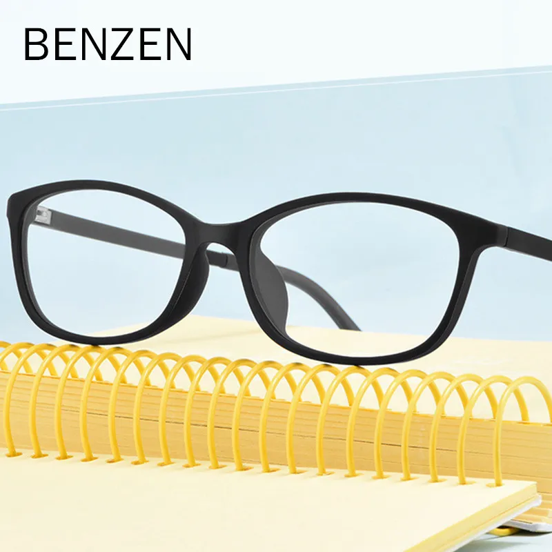 

BENZEN Ultra Light Square Optical Prescription Eyeglasse Frame Women Comfortable TR 90 Men Myopia Glasses Frame 5721