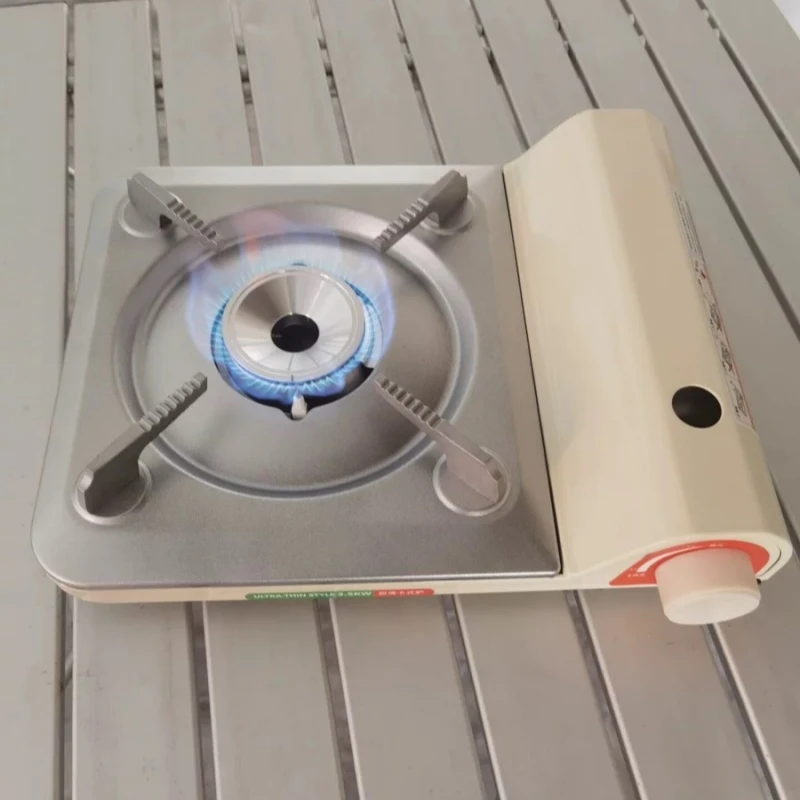 3500W High-power High Flame Card Stove Portable Ultra-thin Gas Stove Outdoor Camping Picnic Cooking Electronic Ignition Stove
